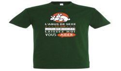 T-SHIRT humoristique L'abus de sexe est bon pour le moral