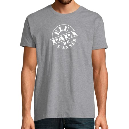 T-SHIRT humoristique logo Elu Papa de l'année