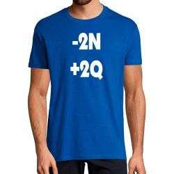 T-SHIRT humoristique logo -2N +2Q