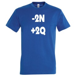 T-SHIRT humoristique logo -2N +2Q