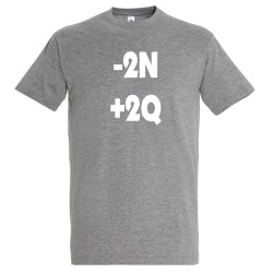 T-SHIRT humoristique logo -2N +2Q