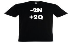 T-SHIRT humoristique logo -2N +2Q