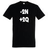 T-SHIRT humoristique logo -2N +2Q