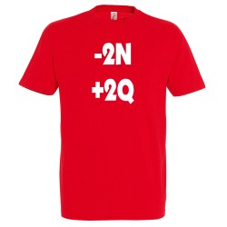 T-SHIRT humoristique logo -2N +2Q