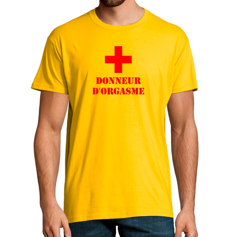 T-SHIRT humoristique Donneur d'orgasme