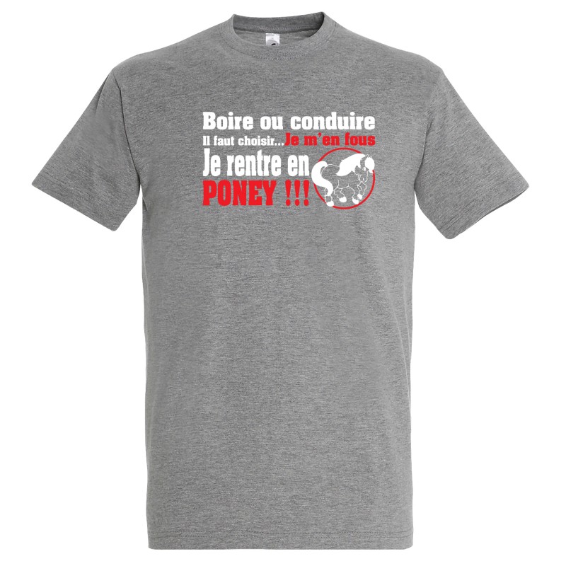 T-SHIRT humoristique Je rentre en Poney T-SHIRT humoristique Je rentre en Poney