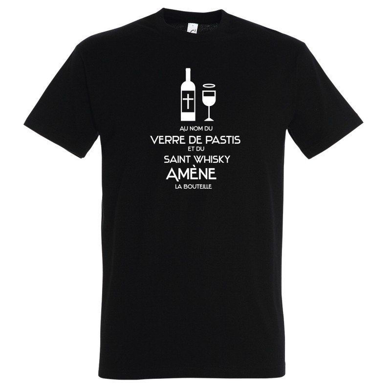 T-SHIRT humoristique Au nom du verre de pastis