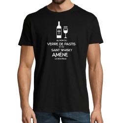 T-SHIRT humoristique Au nom du verre de pastis