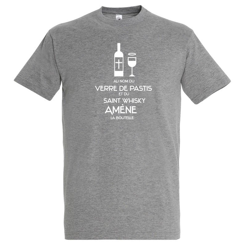 T-SHIRT humoristique Au nom du verre de pastis