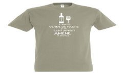 T-SHIRT humoristique Au nom du verre de pastis