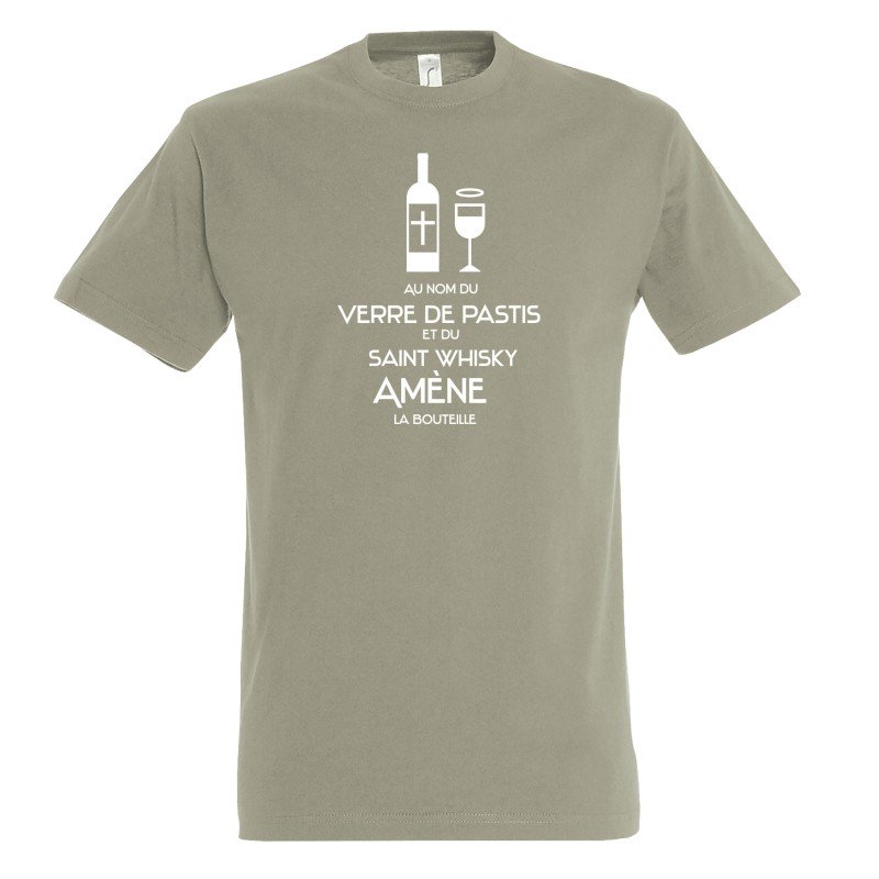 T-SHIRT humoristique Au nom du verre de pastis T-SHIRT humoristique Au nom du verre de pastis