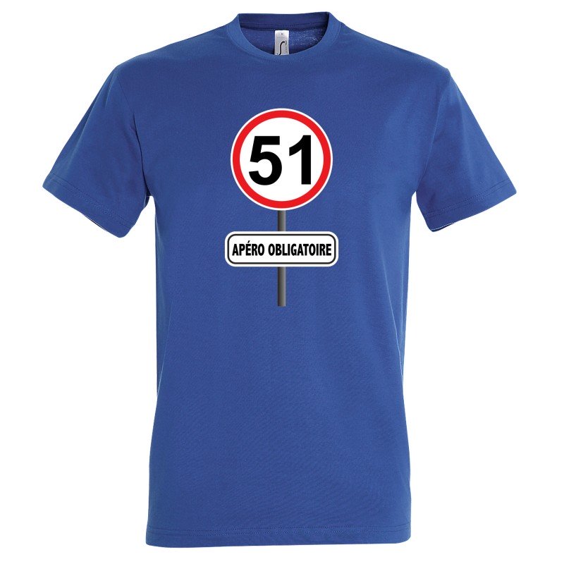 T-SHIRT humoristique 51 apéro obligatoire T-SHIRT humoristique 51 apéro obligatoire
