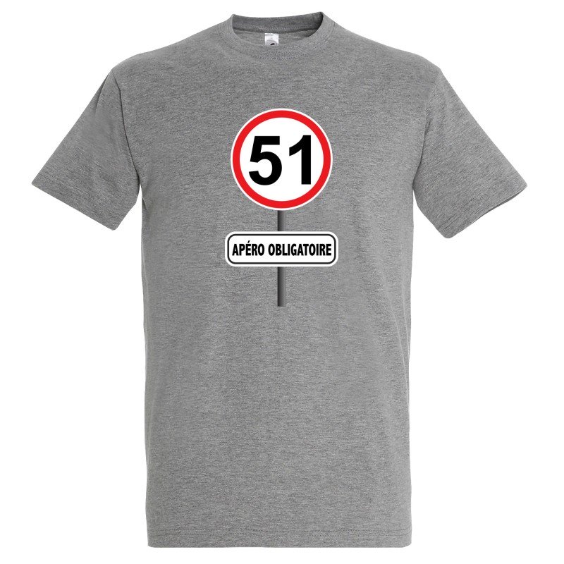 T-SHIRT humoristique 51 apéro obligatoire T-SHIRT humoristique 51 apéro obligatoire