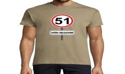 T-SHIRT humoristique 51 apéro obligatoire