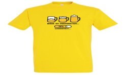 T-SHIRT humoristique Bière en préparation