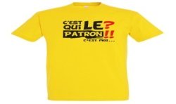 T-SHIRT humoristique C'est qui le Patron