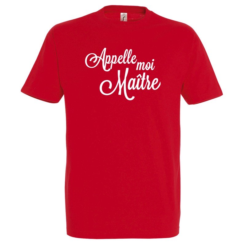 T-SHIRT humoristique Appelle moi maître T-SHIRT humoristique Appelle moi maître