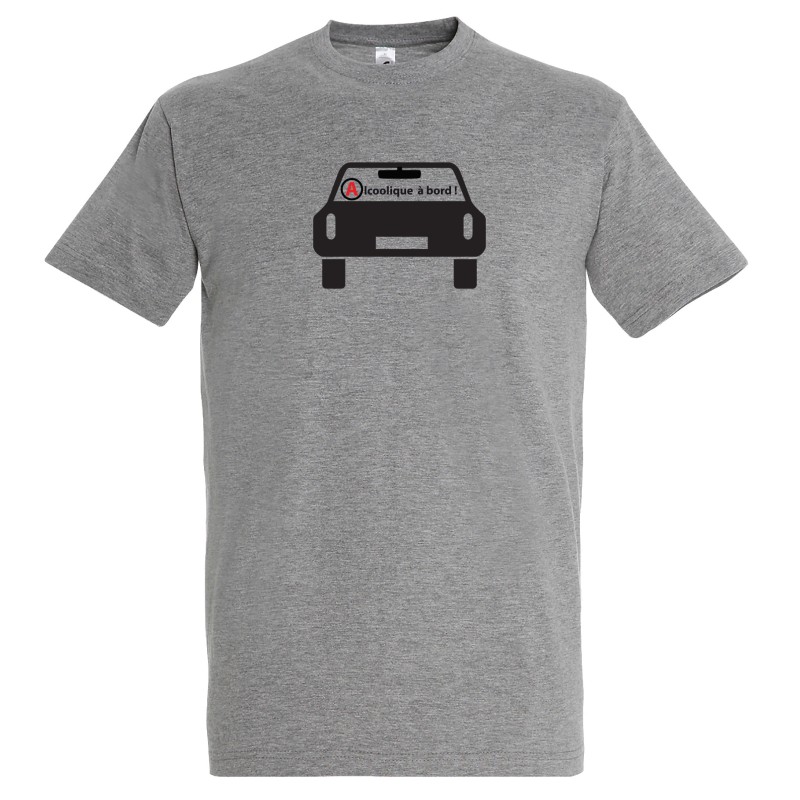 T-SHIRT humoristique Alcoolique à bord T-SHIRT humoristique Alcoolique à bord