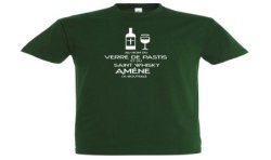 T-SHIRT humoristique Au nom du verre de pastis