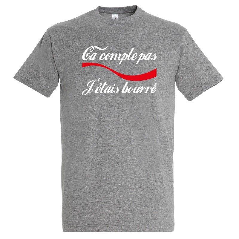 T-SHIRT humoristique Ca compte pas