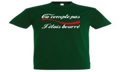 T-SHIRT humoristique Ca compte pas