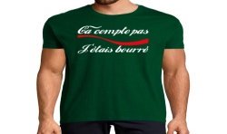 T-SHIRT humoristique Ca compte pas