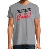 T-SHIRT humoristique J'aime pas les cons