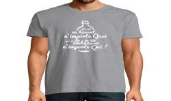 T-SHIRT humoristique C'est en buvant n'importe quoi qu'on embrasse n'importe qui