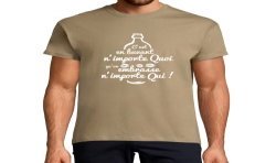 T-SHIRT humoristique C'est en buvant n'importe quoi qu'on embrasse n'importe qui